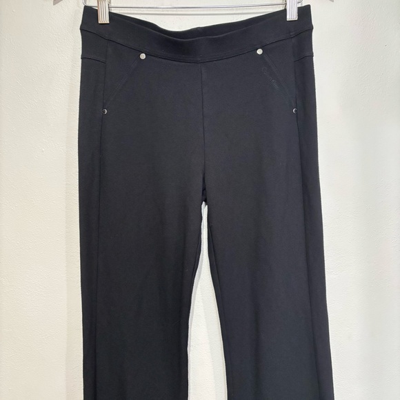 Calvin Klein Performance Black Bootcut Athletic Yoga Pants Leggings Size Medium - Picture 2 of 6